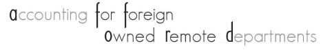 Accounting For Foreign Owned Remote Departments